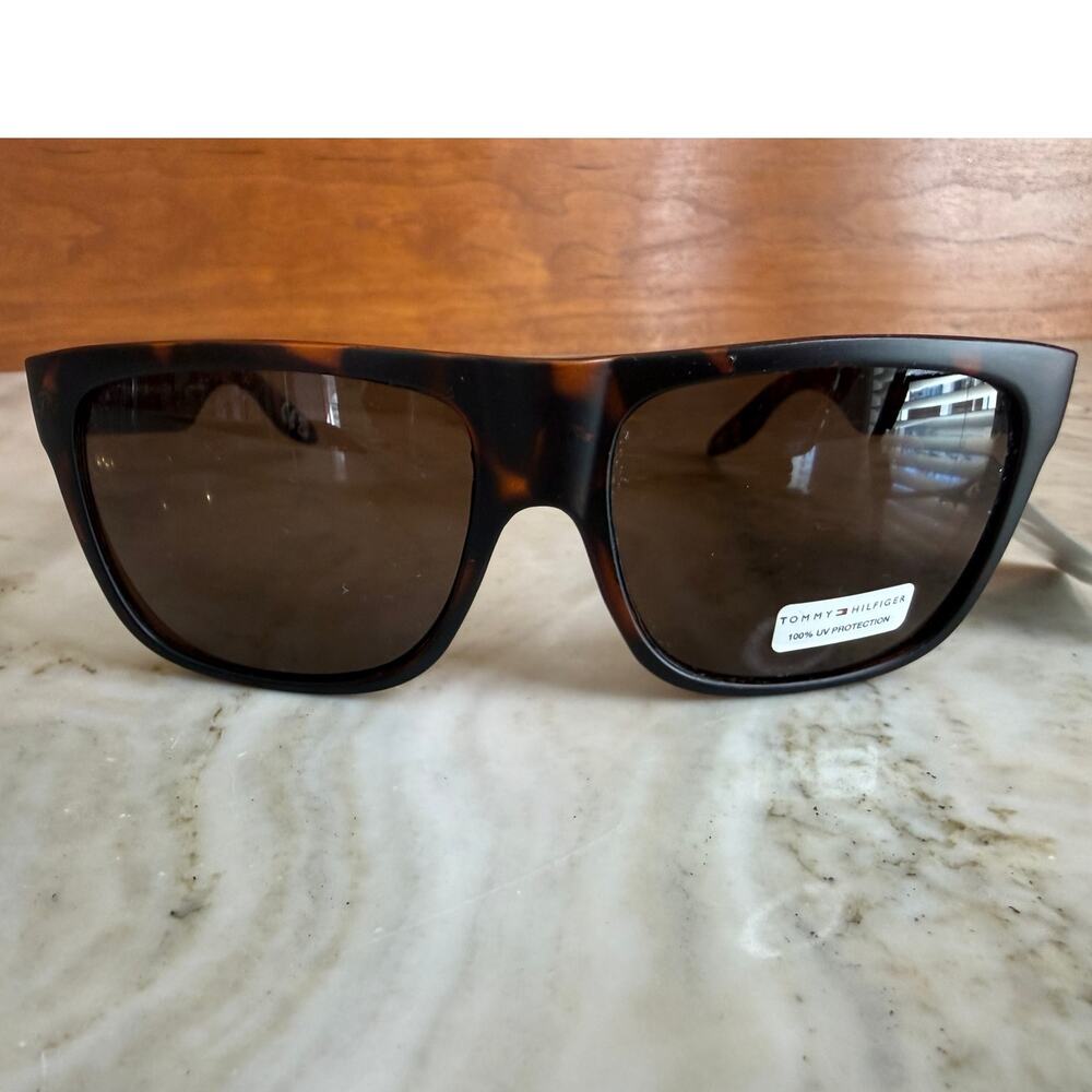 Mens Tommy Hilfiger Brown Tortoise Sunglasses
